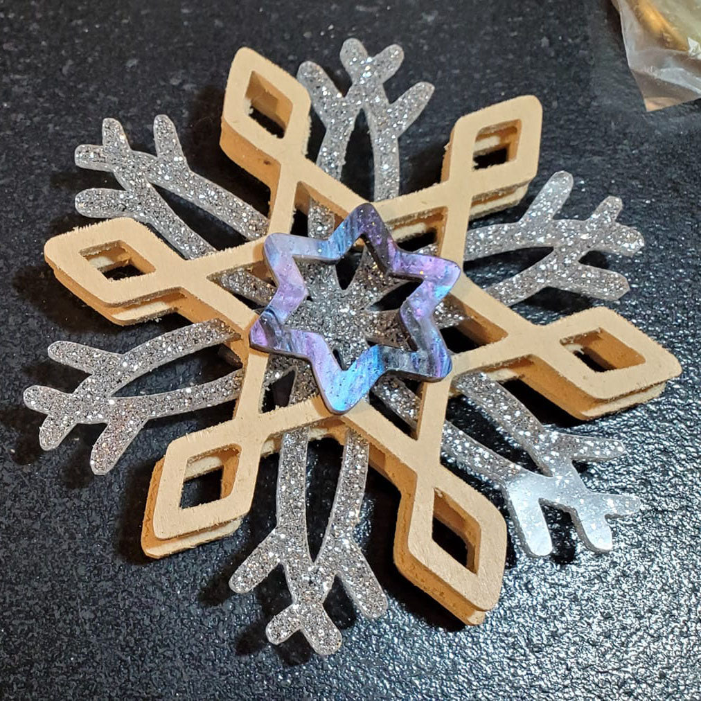 C243-snowflake christmas scroll saw project - Alex Fox pattern
