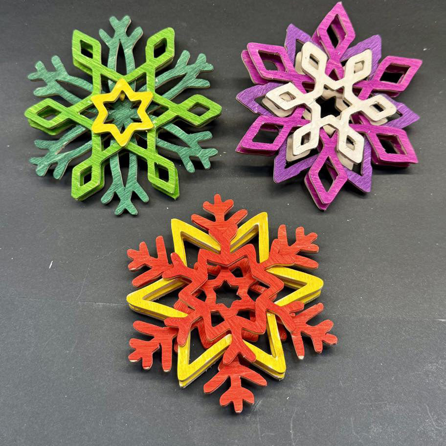C243-snowflake christmas scroll saw project - Alex Fox pattern