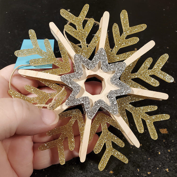C243-snowflake christmas scroll saw project - Alex Fox pattern