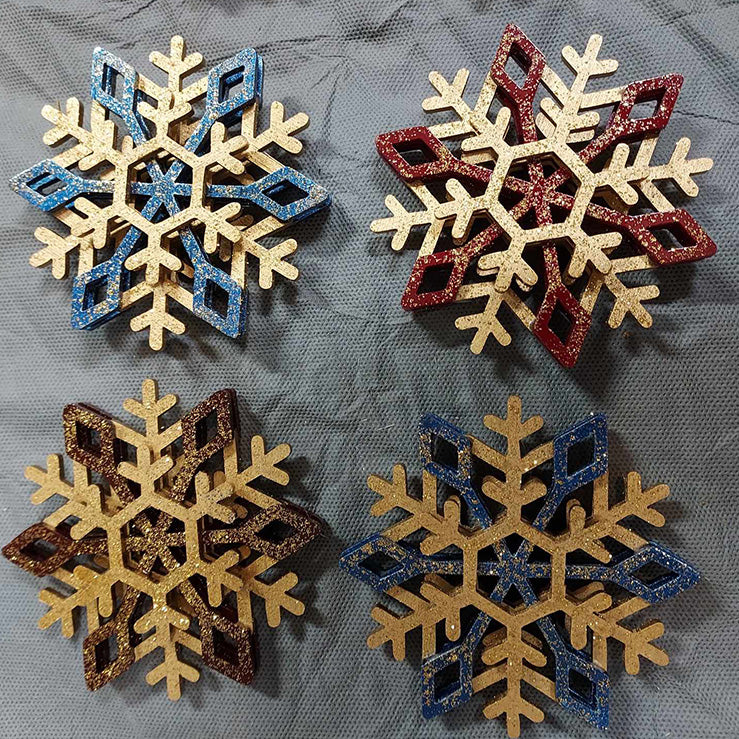 C243-snowflake christmas scroll saw project - Alex Fox pattern