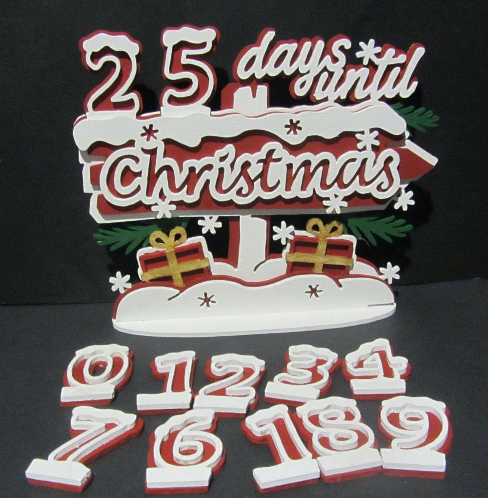 C245-christmas advent calendar scroll saw project - Alex Fox pattern