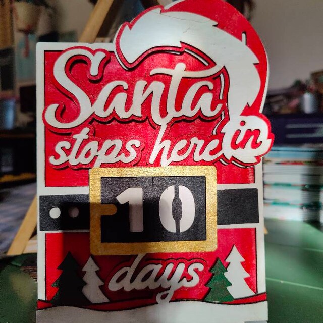 C246-christmas advent calendar scroll saw project - Alex Fox pattern