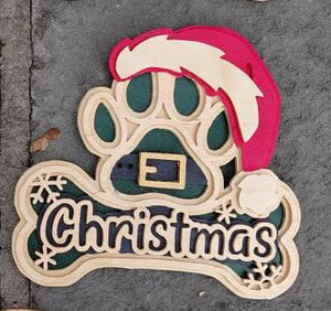 C247-Christmas paw