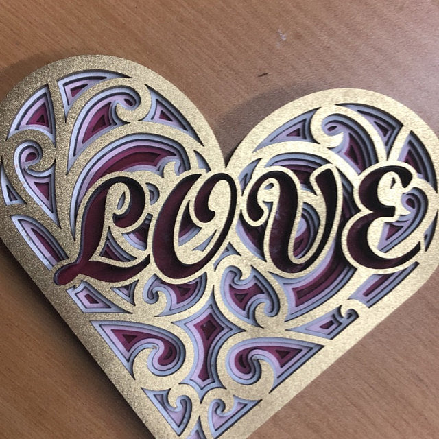 C25-love scroll saw project - Alex Fox pattern