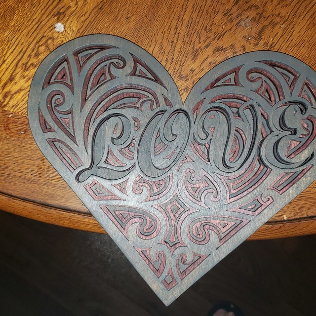 C25-love scroll saw project - Alex Fox pattern