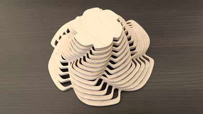 C264-Bowl Scroll Saw Pattern - Alex Fox Patterns