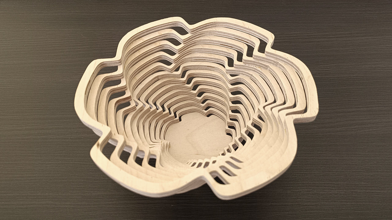 C264-Bowl Scroll Saw Pattern - Alex Fox Patterns