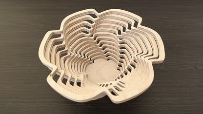 C264-Bowl Scroll Saw Pattern - Alex Fox Patterns