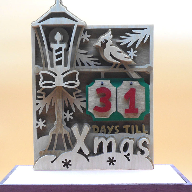 C269-christmas advent calendar scroll saw project - Alex Fox pattern