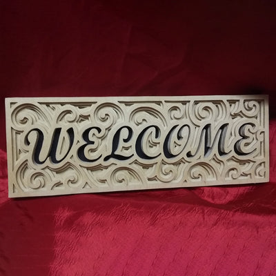 C027-Welcome scroll saw project pattern