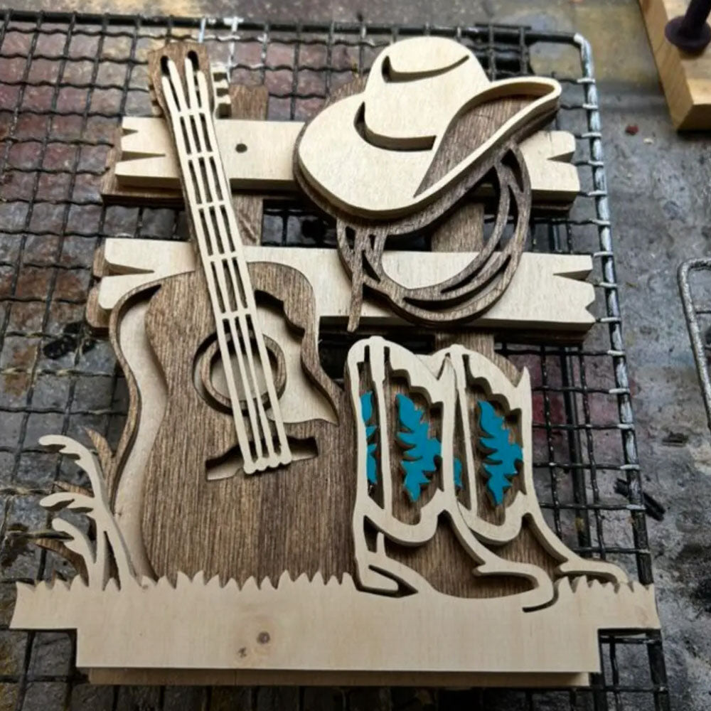 C278-Country music scroll saw project - Alex Fox pattern