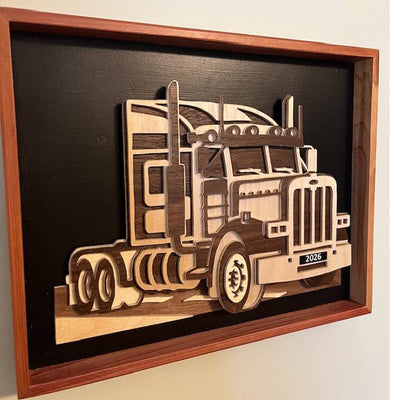 C281-Truck scroll saw project pattern