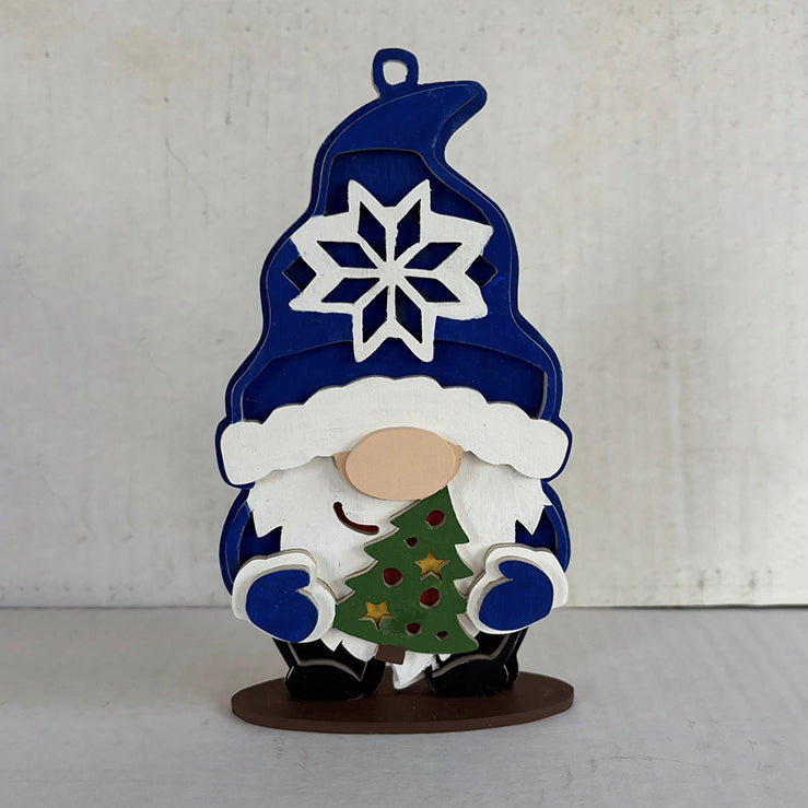C282-Christmas Gnomes scroll saw project - Alex Fox pattern
