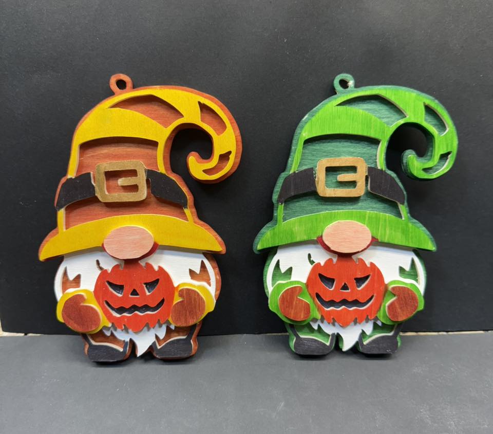 C282-Halloween Gnome scroll saw project - Alex Fox pattern