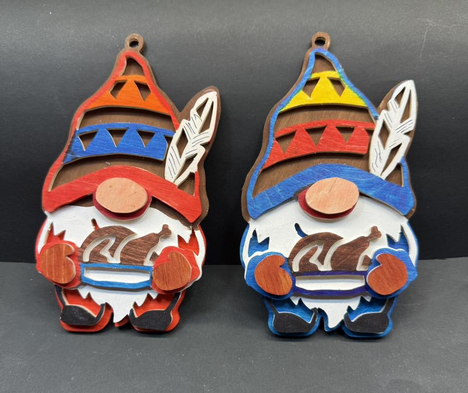 C282-thanksgiving Gnomes scroll saw project - Alex Fox pattern