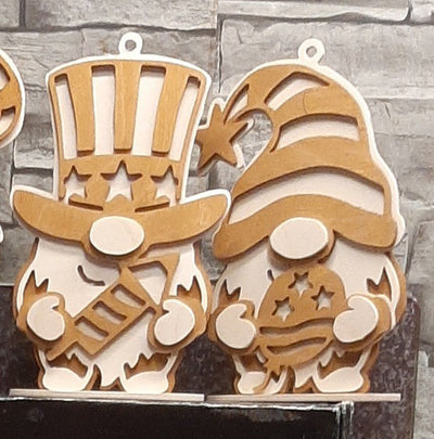 C282-Independence Day gnomes scroll saw project pattern
