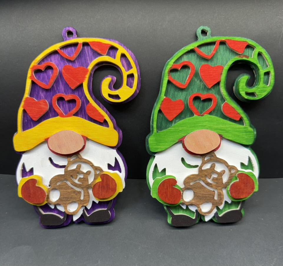 C282-st valentines Gnomes scroll saw project - Alex Fox pattern