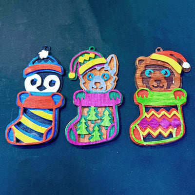 C296-Christmas animals set