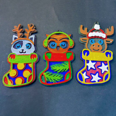 C296-Christmas animals set