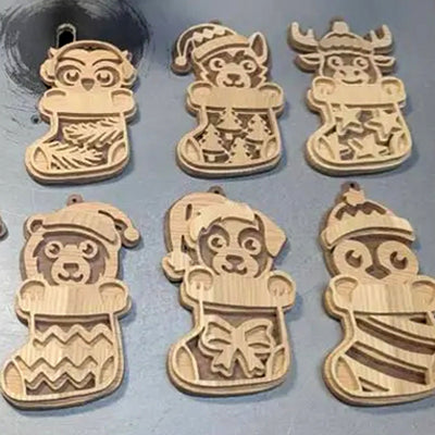 C296-Christmas animals set