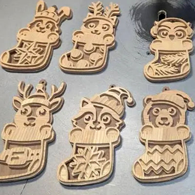 C296-Christmas animals set
