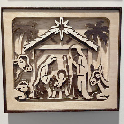 C298-Nativity scene scroll saw project pattern