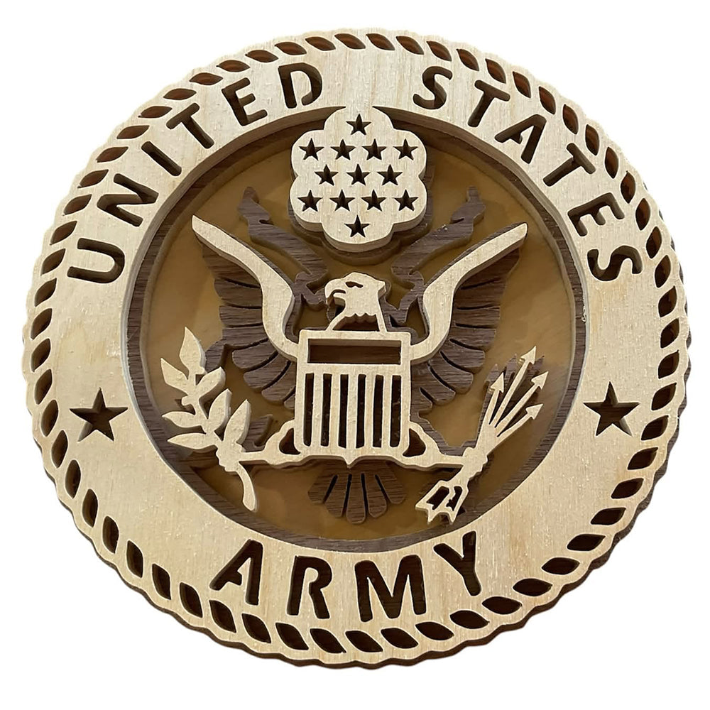 C308 US Army layered scroll saw project - Alex Fox pattern