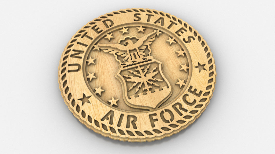 C308-US Air Force Military Scroll Saw Pattern — Alex Fox Patterns