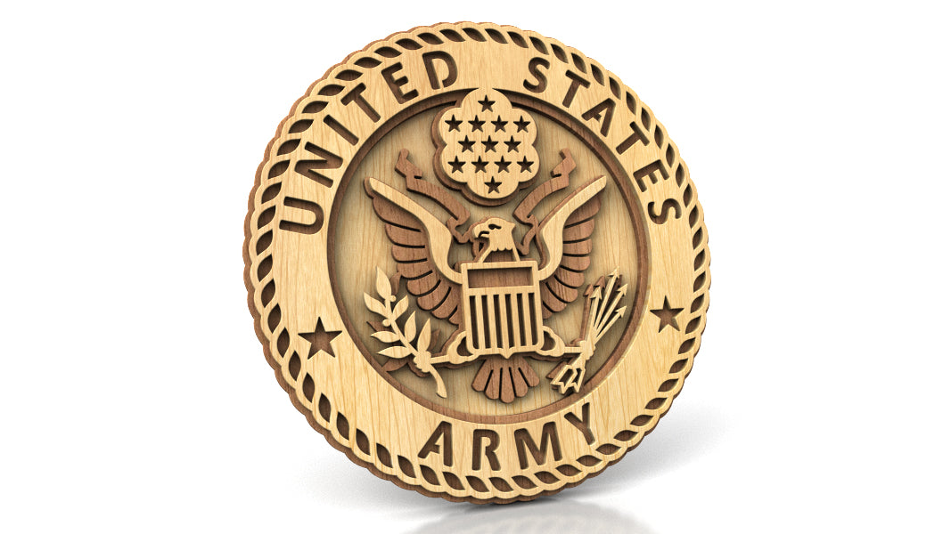 C308-US Army Miiitary Scroll Saw Pattern — Alex Fox Patterns