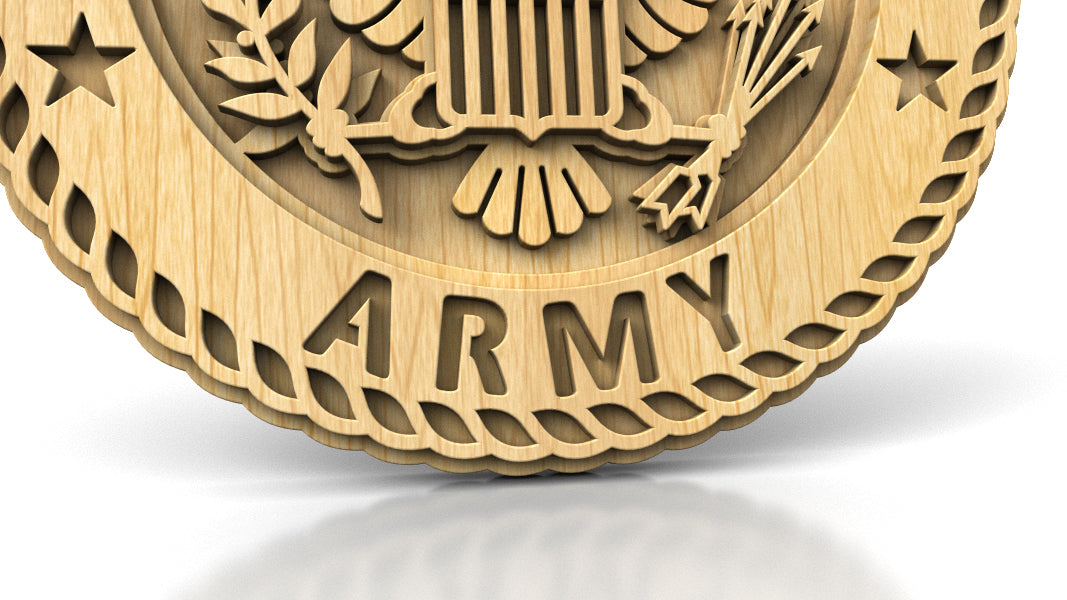 C308-US Army Miiitary Scroll Saw Pattern — Alex Fox Patterns