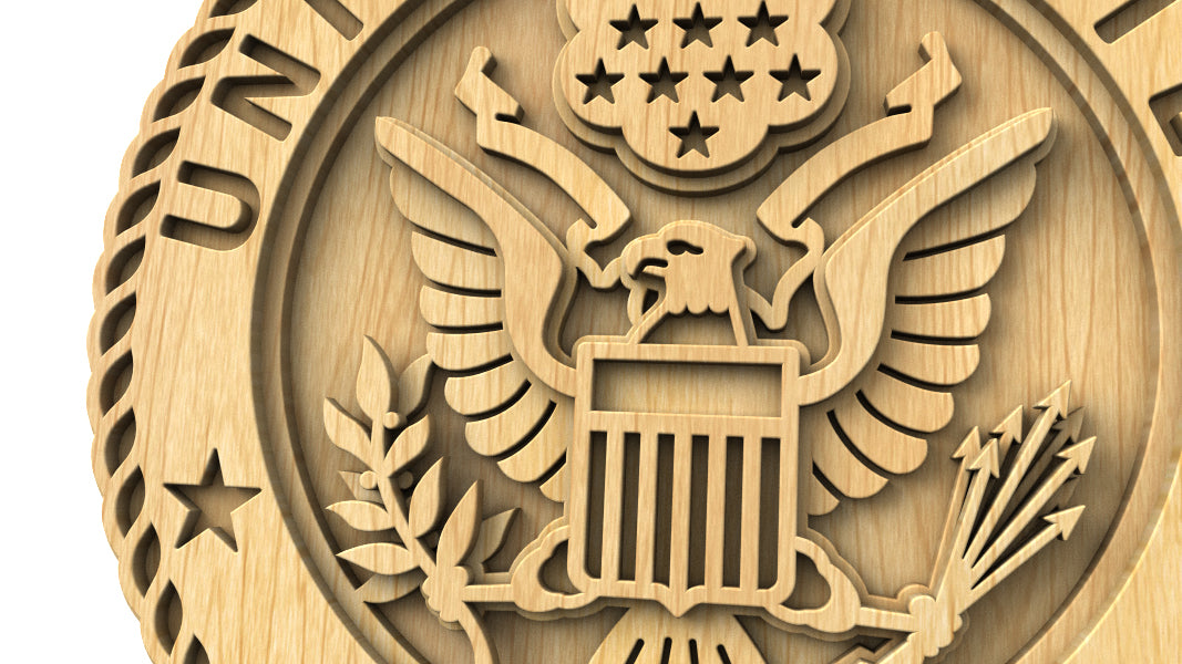 C308-US Army Miiitary Scroll Saw Pattern — Alex Fox Patterns