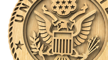 C308-US Army Miiitary Scroll Saw Pattern — Alex Fox Patterns
