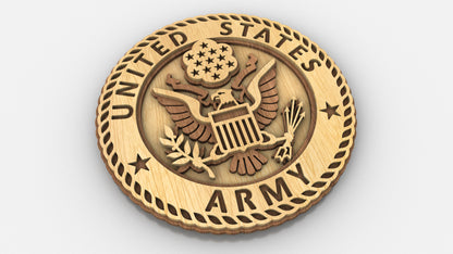 C308-US Army Patriotic Scroll Saw Pattern — Alex Fox Patterns