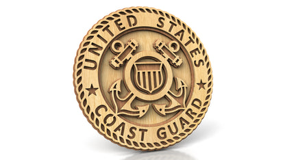 C308-US Coast Guard Miiitary Scroll Saw Pattern — Alex Fox Patterns