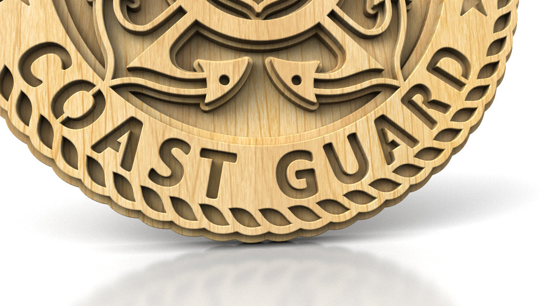 C308-US Coast Guard Miiitary Scroll Saw Pattern — Alex Fox Patterns