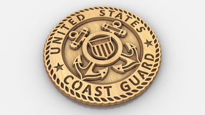 C308-US Coast Guard Miiitary Scroll Saw Pattern — Alex Fox Patterns