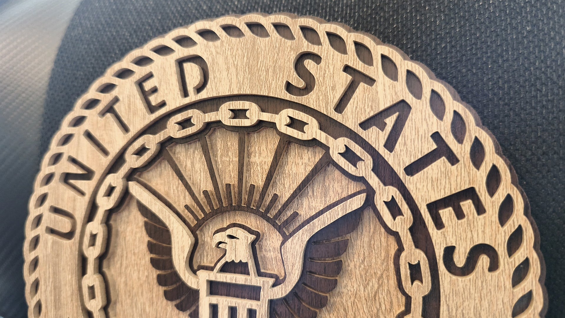 C308-US Navy Miiitary Emblem Scroll Saw Pattern — Alex Fox Patterns