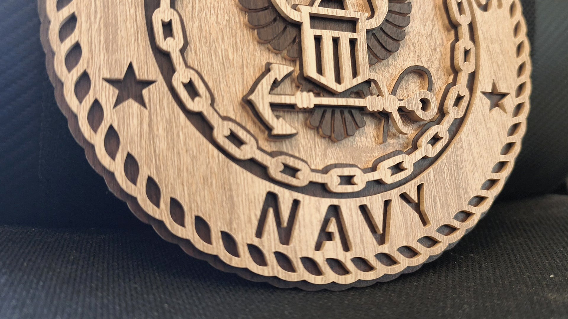C308-US Navy Miiitary Emblem Scroll Saw Pattern — Alex Fox Patterns
