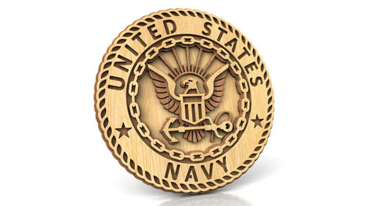 C308-US Navy Military Scroll Saw Pattern — Alex Fox Patterns