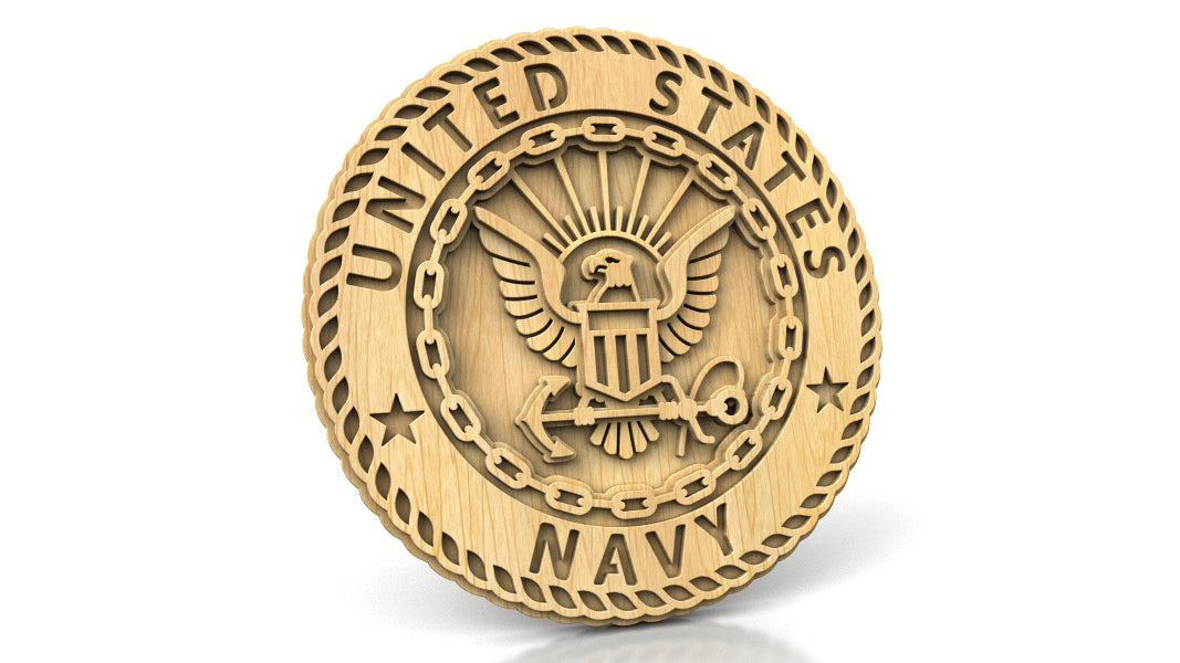 C308-US Navy Patriotic Scroll Saw Pattern — Alex Fox Patterns