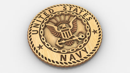 C308-US Navy Patriotic Scroll Saw Pattern — Alex Fox Patterns