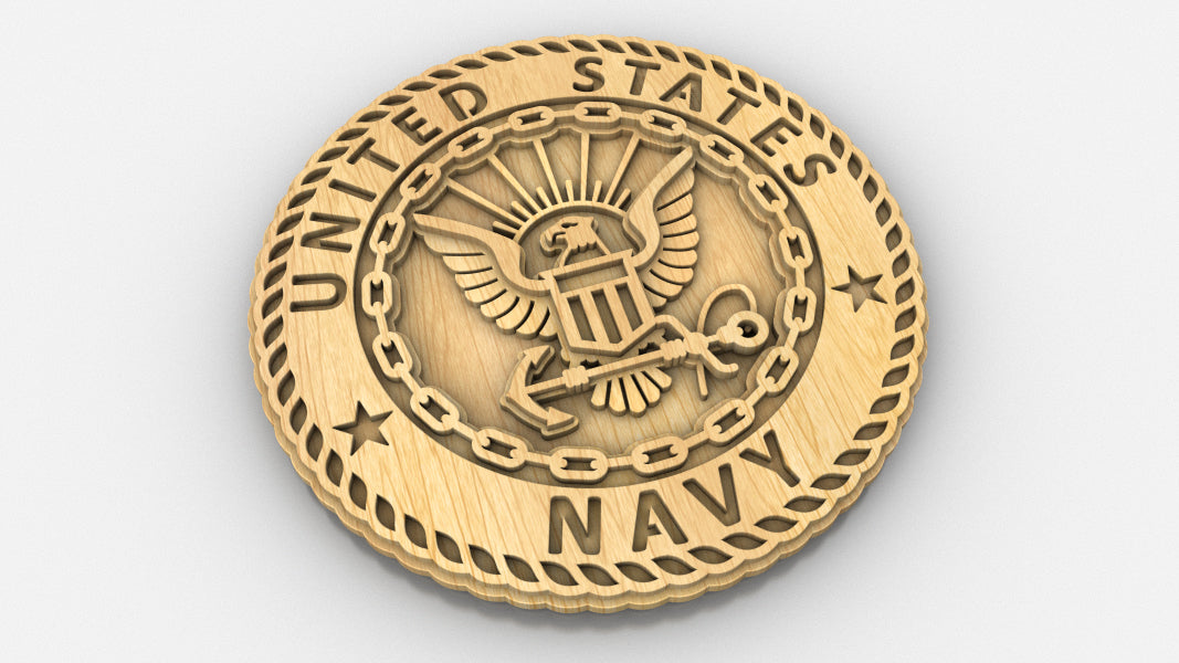 C308-US Navy Military Scroll Saw Pattern — Alex Fox Patterns