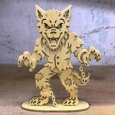 C313-Werewolf scroll saw project pattern