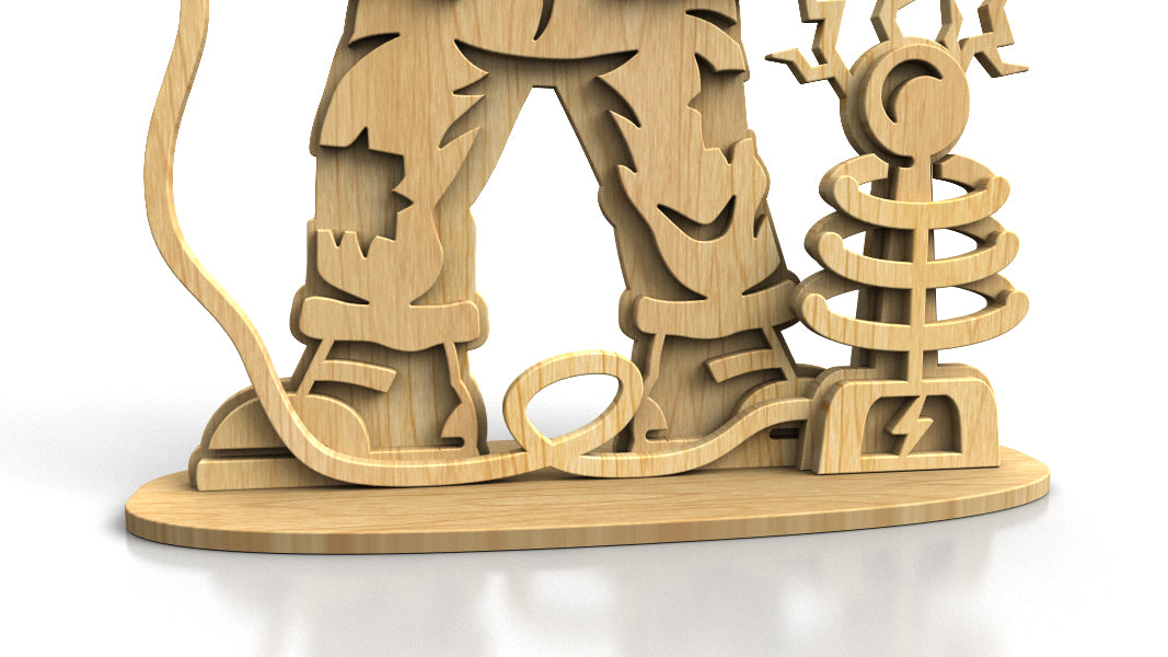 C315-Frankenstein Halloween Layered Scroll Saw Pattern — Alex Fox Patterns