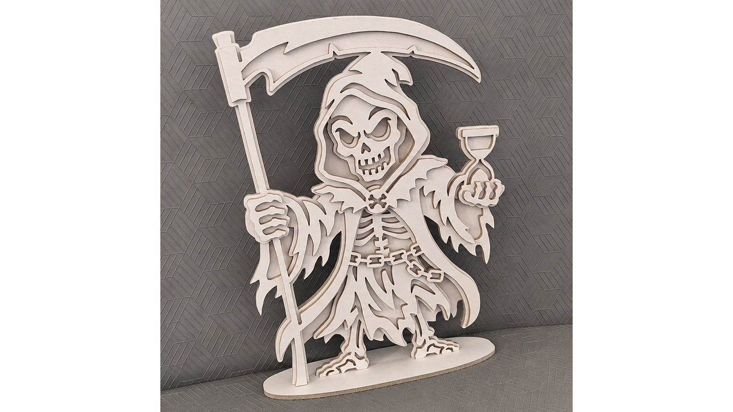 C316-Reaper Halloween Death Layered Scroll Saw Project — Alex Fox Patterns