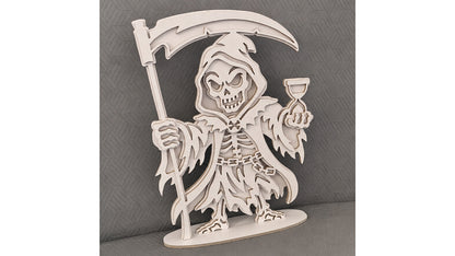 C316-Reaper Halloween Death Layered Scroll Saw Project — Alex Fox Patterns
