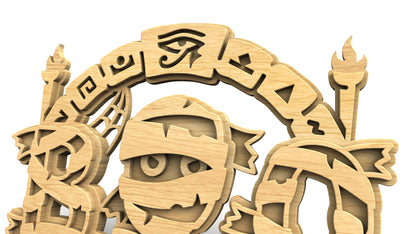 C324-Boo-Mummy Layered Scroll Saw Pattern — Alex Fox Patterns