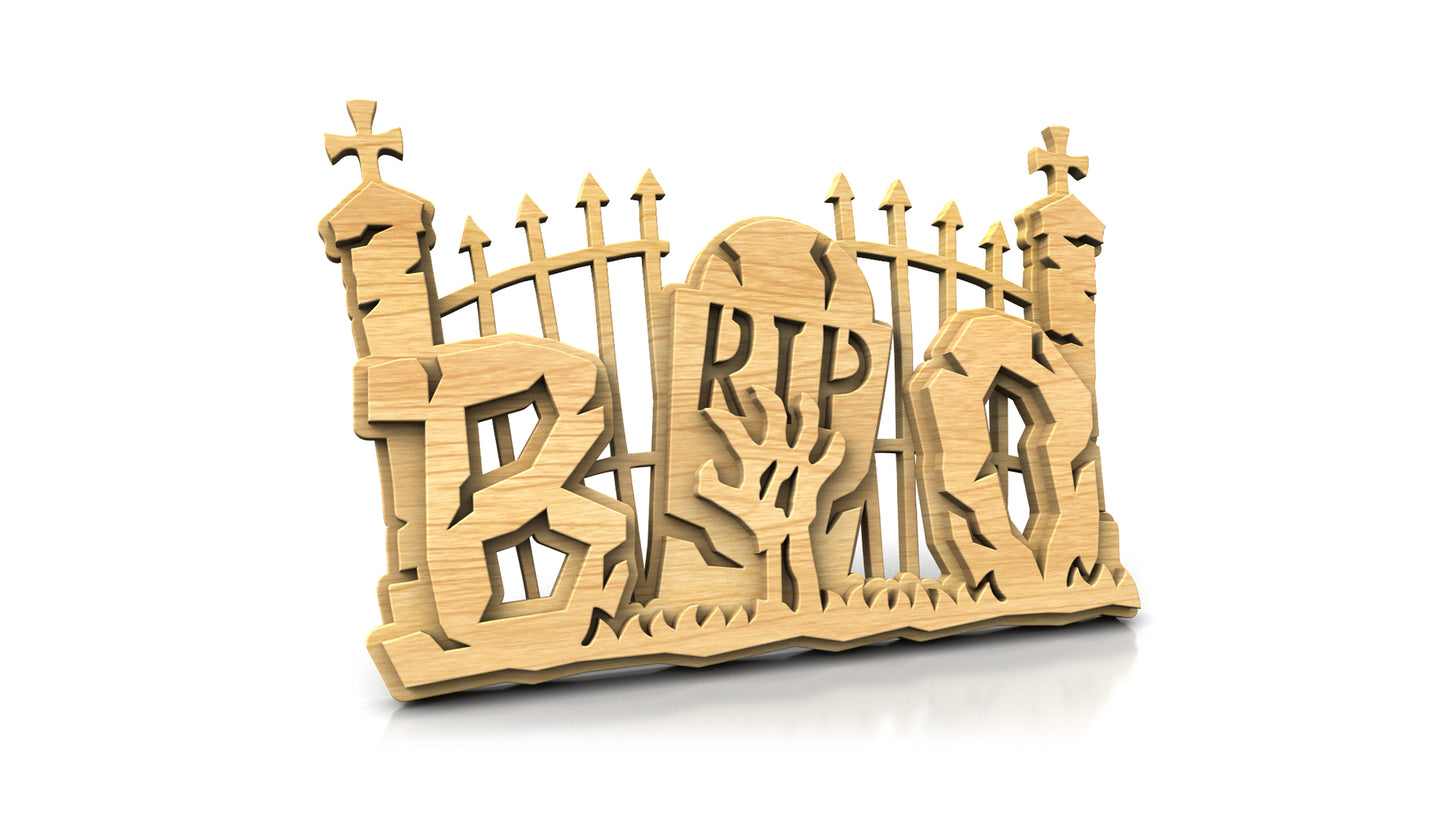 C324-Boo-Zombie Halloween Layered Scroll Saw Pattern — Alex Fox Patterns