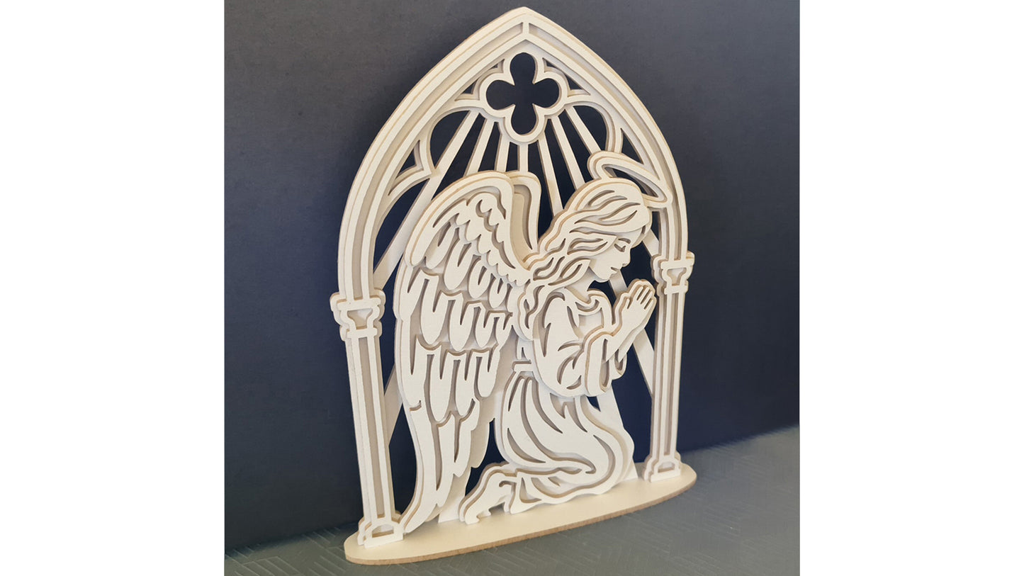 C325-Praying Angel Layered Scroll Saw Project — Alex Fox Patterns