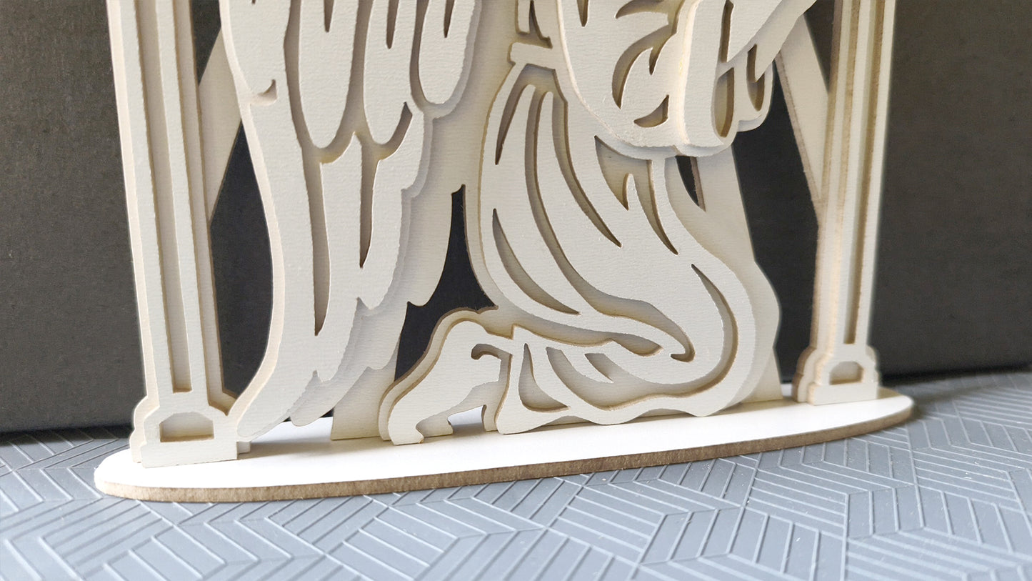 C325-Praying Angel Layered Scroll Saw Project — Alex Fox Patterns